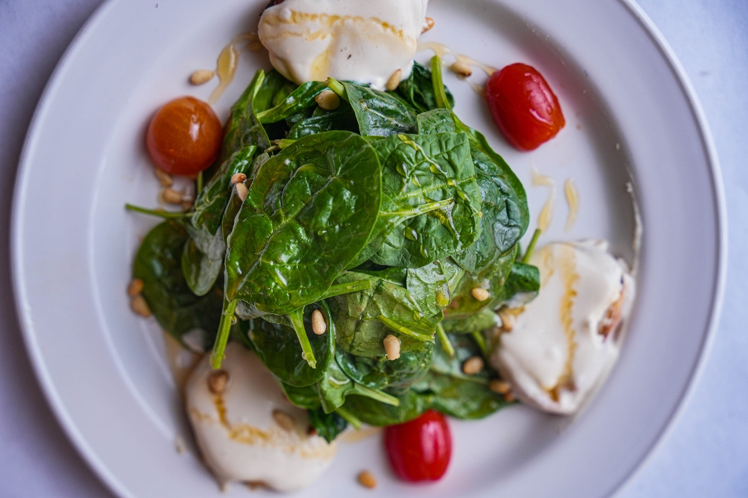 Order Goat Cheese & Spinach Salad food online from Serafina store, New York on bringmethat.com