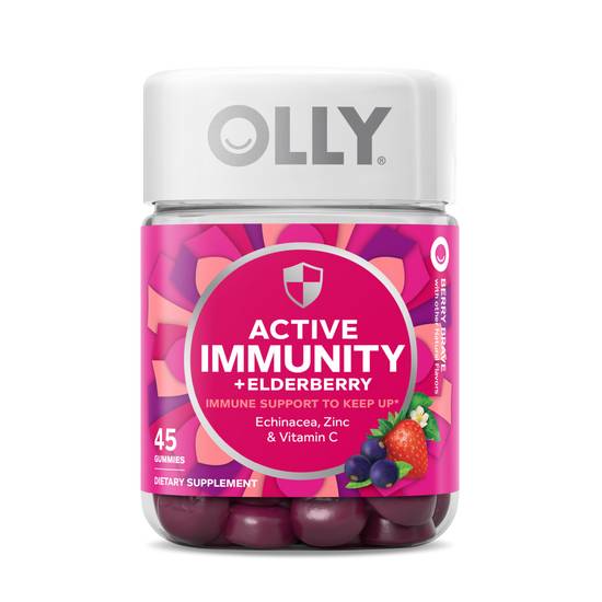 Order Olly Immunity + Elderberry Gummies Berry Brave (45 ct) food online from Rite Aid store, Palm Desert on bringmethat.com