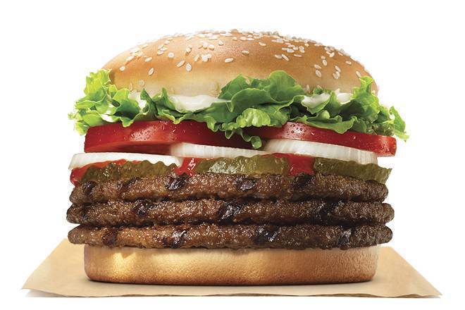 Order Triple WHOPPER® food online from Burger King store, Stevensville on bringmethat.com