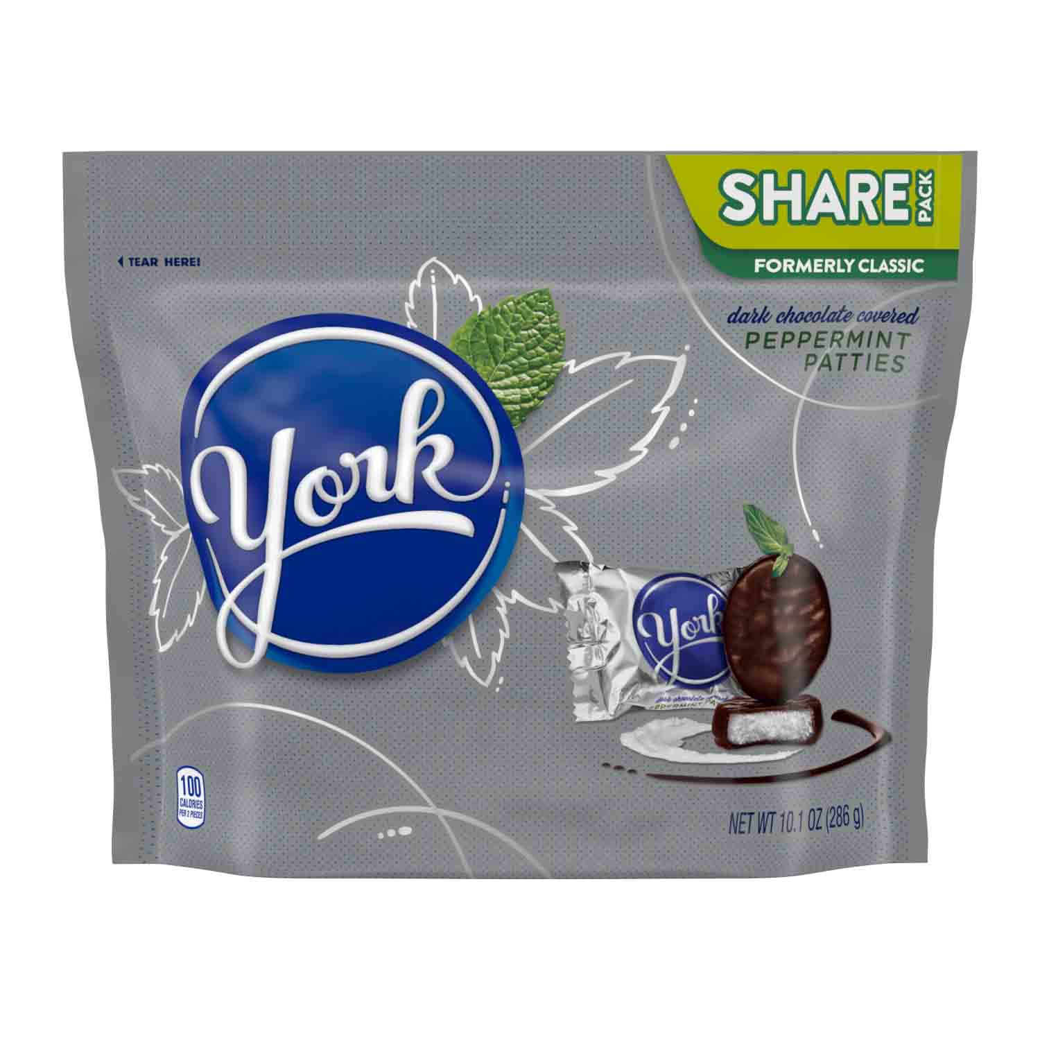 Order York Dark Chocolate Peppermint Patties - 10.1 oz food online from Rite Aid store, REEDLEY on bringmethat.com