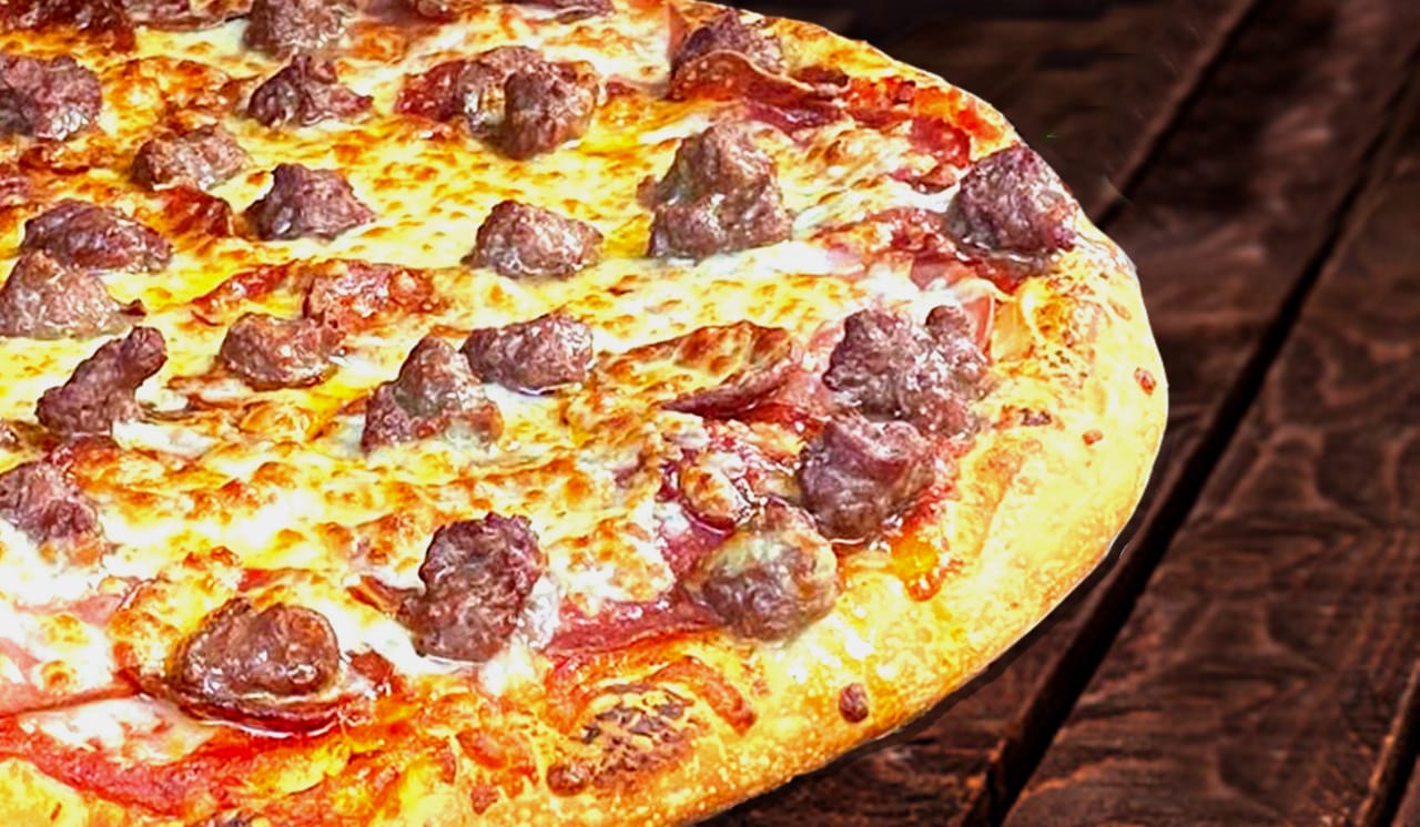 Order 6. All Meat Pizza food online from Via Mia Pizza store, San Jose on bringmethat.com