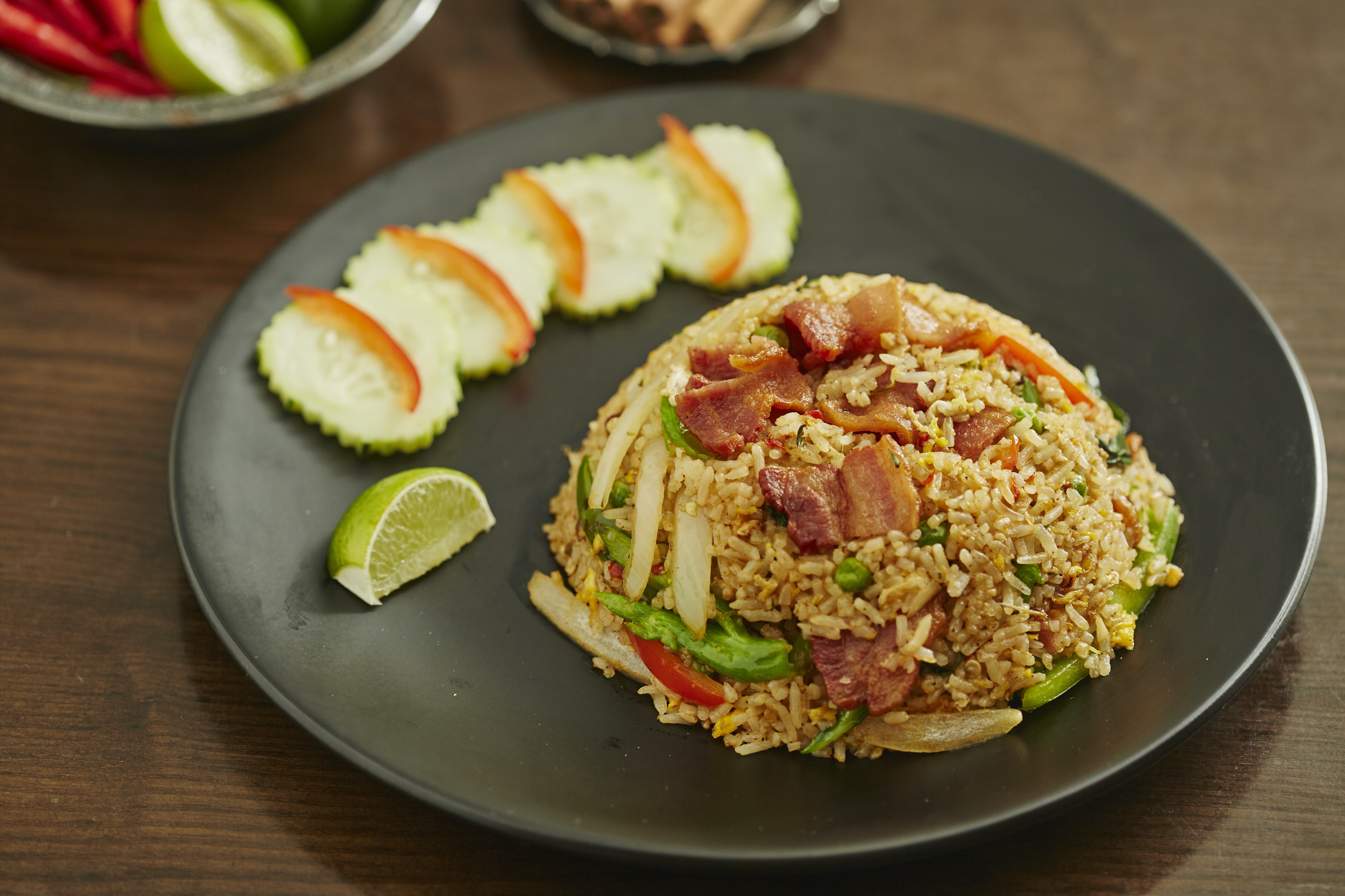 Order Bacon fried rice  food online from Yeti Spice Grill store, New York on bringmethat.com