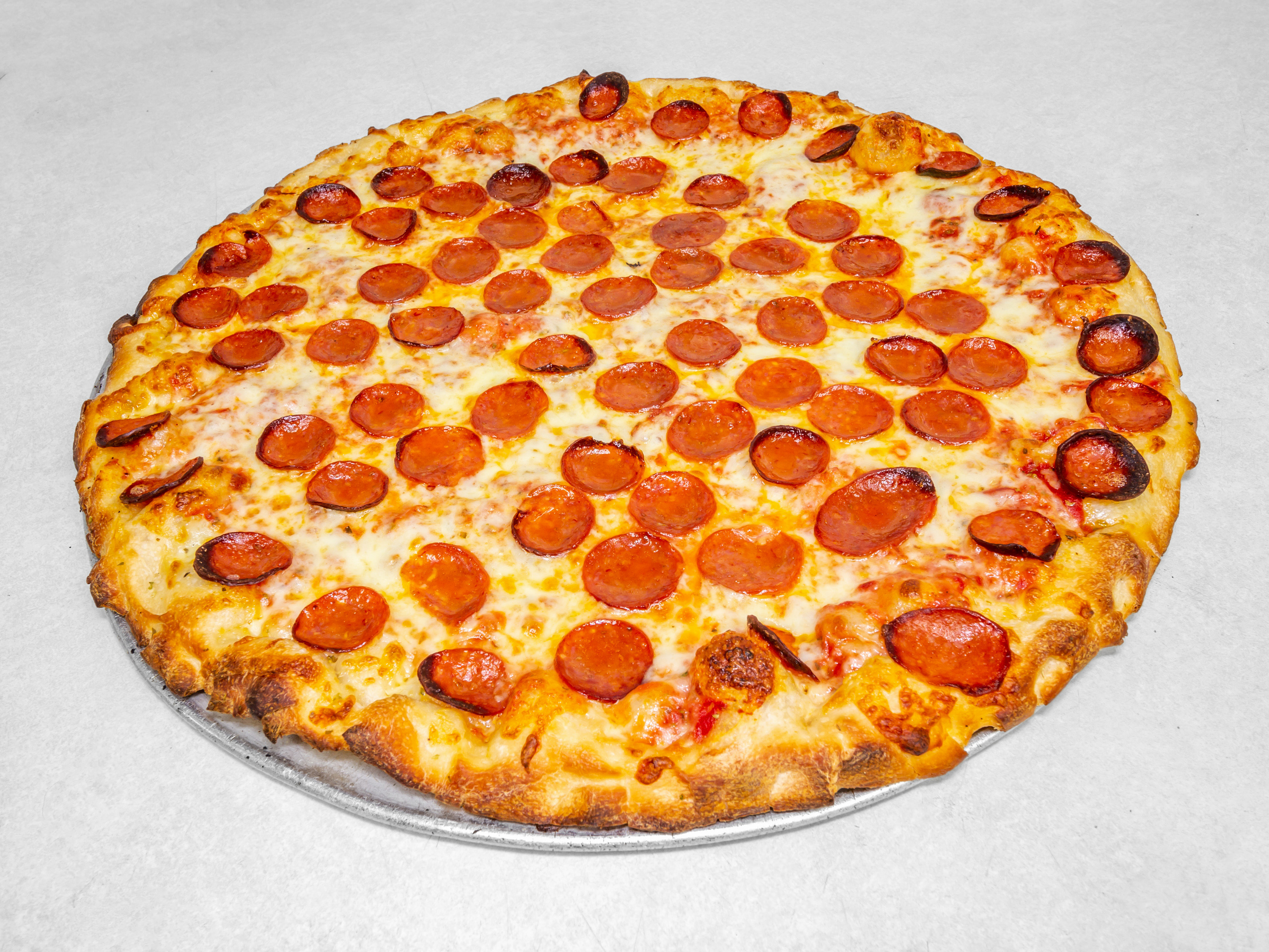 Order Medium 15" Cheese and Pepperoni Pizza food online from Mister Pizza store, Buffalo on bringmethat.com