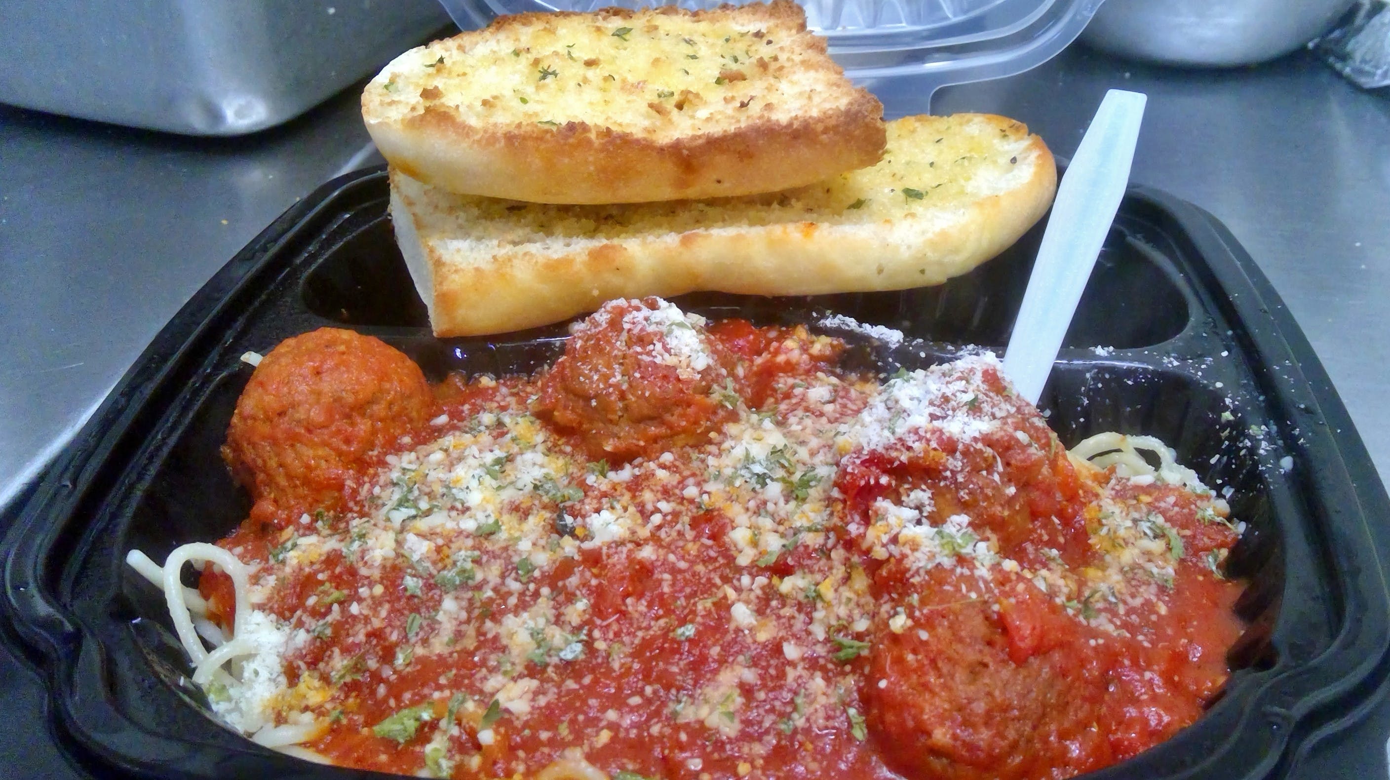 Order Spaghetti & Meatballs - Pasta food online from The Pizza Den store, Hoxie on bringmethat.com