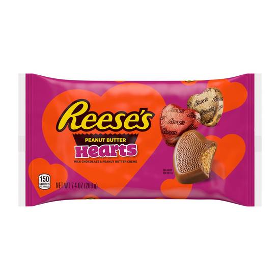 Order REESE'S Milk Chocolate and Peanut Butter Creme Hearts, Valentine's Day Candy, 7.4 oz, Bag food online from Cvs store, EL MONTE on bringmethat.com