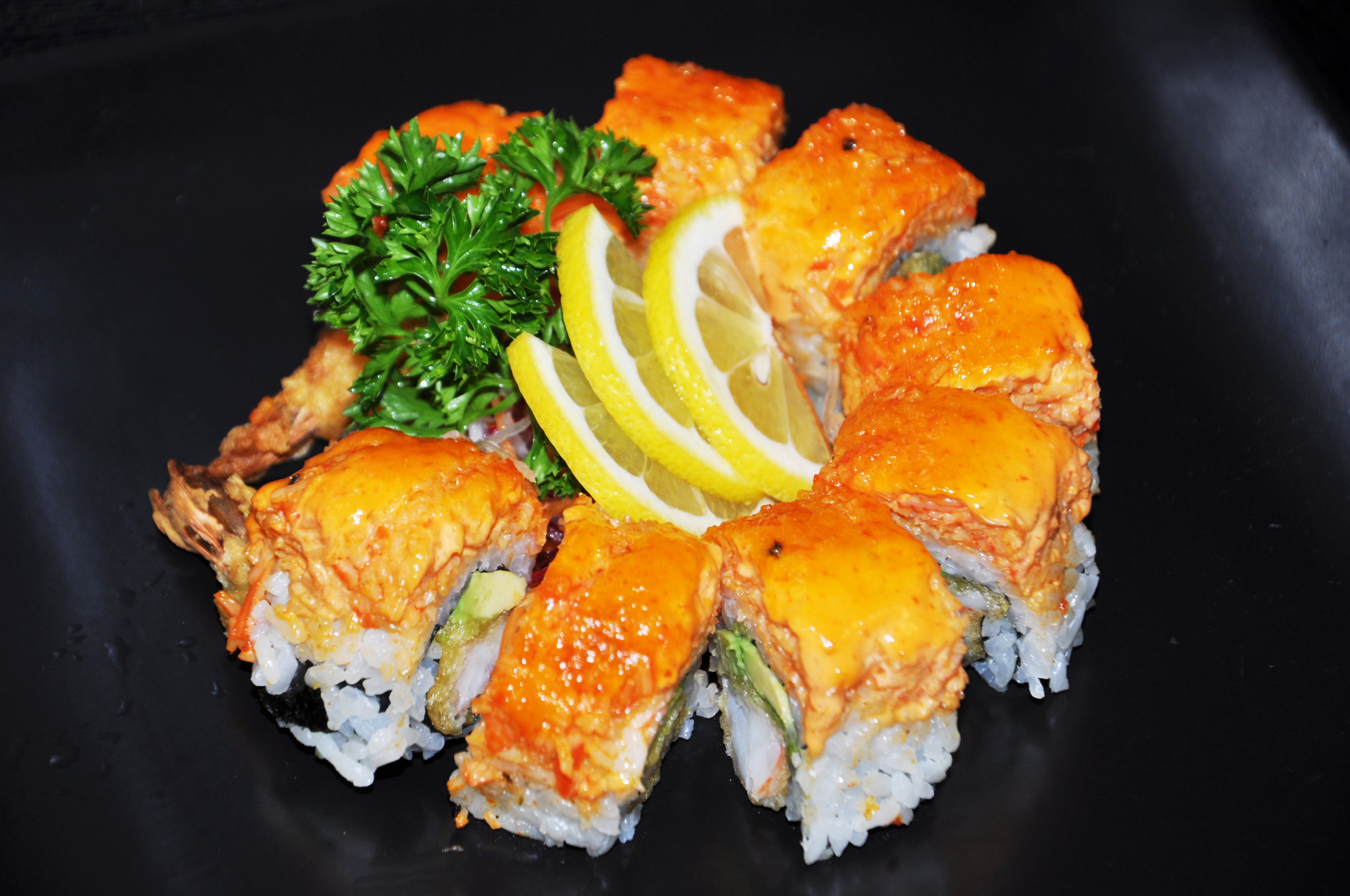 Order Fire Cracker Roll food online from Umi Sushi store, Ann Arbor on bringmethat.com