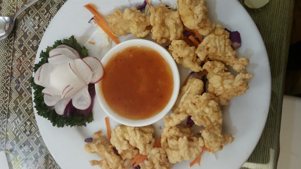 Order 8. Fried Calamari food online from Thai House Restaurant store, Danville on bringmethat.com