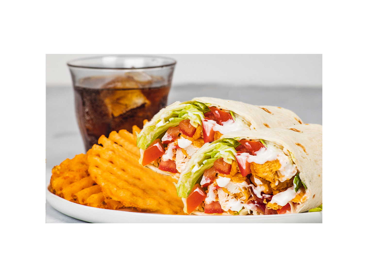 Order Chicken Bacon Ranch Wrap Meal food online from Wings Over store, Greenville on bringmethat.com