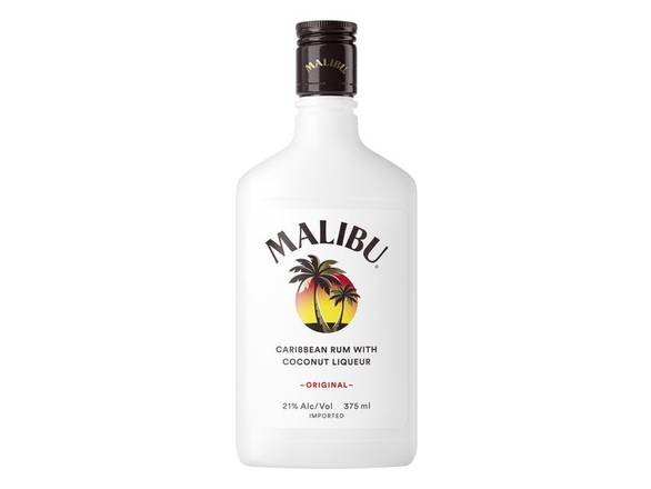 Order Malibu Original Caribbean Rum - 375ml Bottle food online from Josh Wines & Liquors Inc store, New York on bringmethat.com
