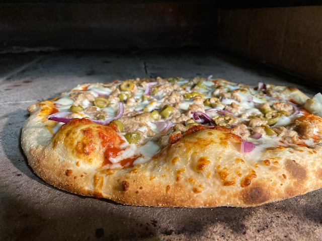 Order Seafood Pizza  food online from Brik Oven Pizzeria store, San Francisco on bringmethat.com