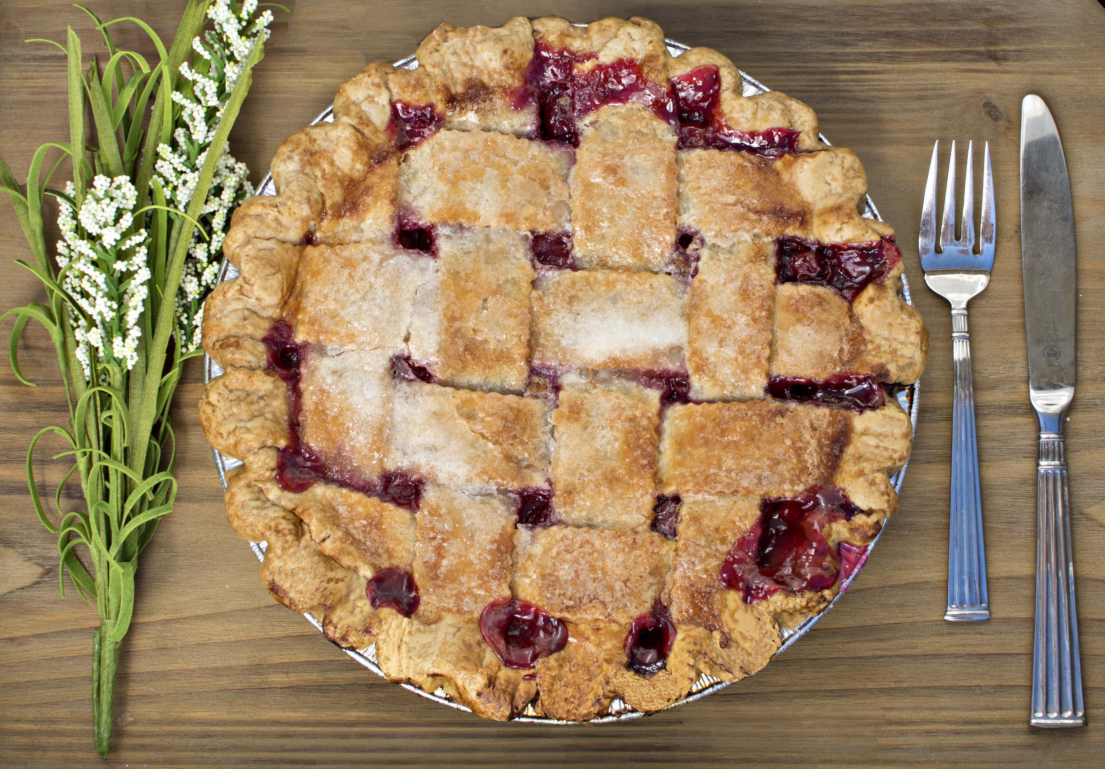 Order 10" Cherry Pie food online from Southern Baked Pie Company store, Atlanta on bringmethat.com