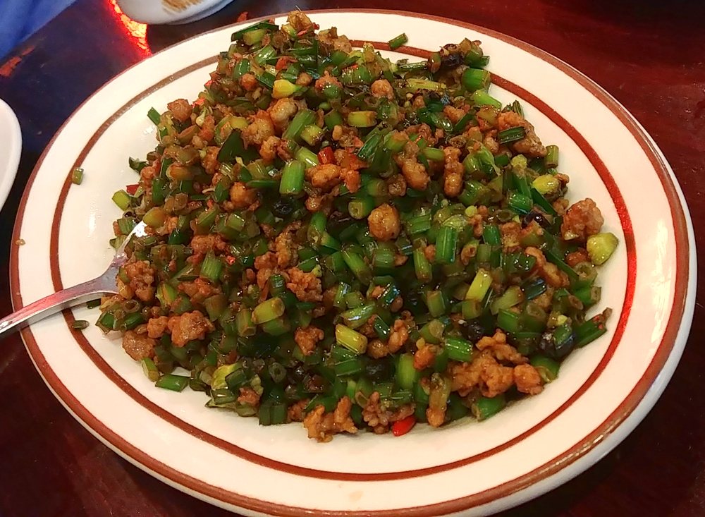 Order 6. Leek with Minced Pork food online from Taiwan Tasty store, Edison on bringmethat.com