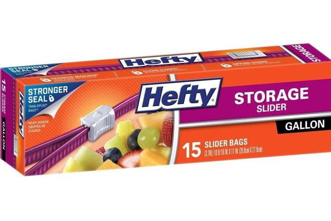 Order Hefty Sliced Gallon Bags (15 ct) food online from Ctown Supermarkets store, Uniondale on bringmethat.com
