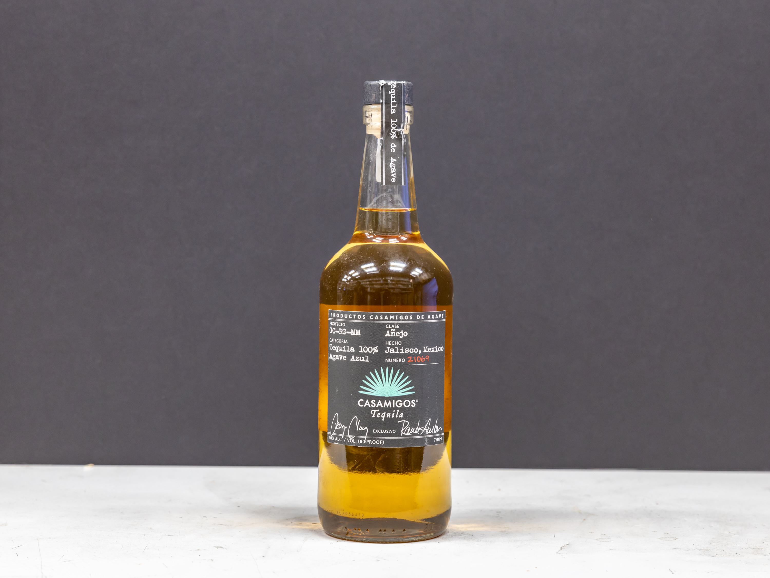 Order Casamigos Anejo, 750 ml. Tequila food online from Vic Liquors store, El Monte on bringmethat.com