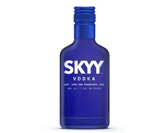 Order Skyy, 200mL vodka (40.0% ABV) food online from Tenderloin Liquor store, San Francisco on bringmethat.com
