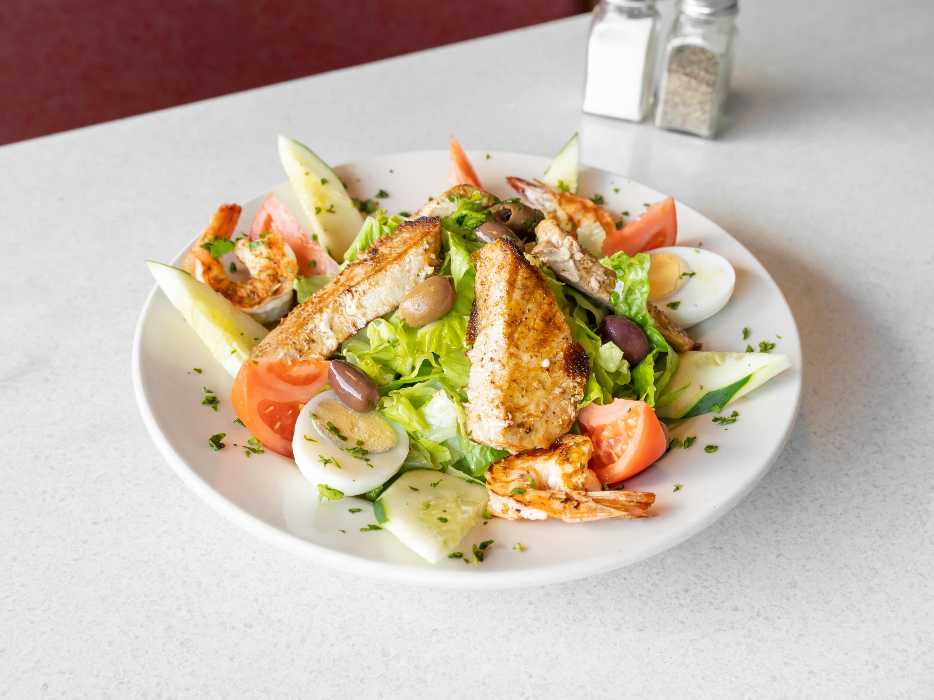 Order Fresh Shrimp Salad food online from Club Diner store, Bellmawr on bringmethat.com