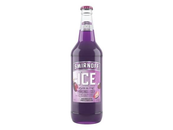 Order Smirnoff Ice Grape - 24oz Bottle food online from Roseville Liquors & Wines store, NEWARK on bringmethat.com