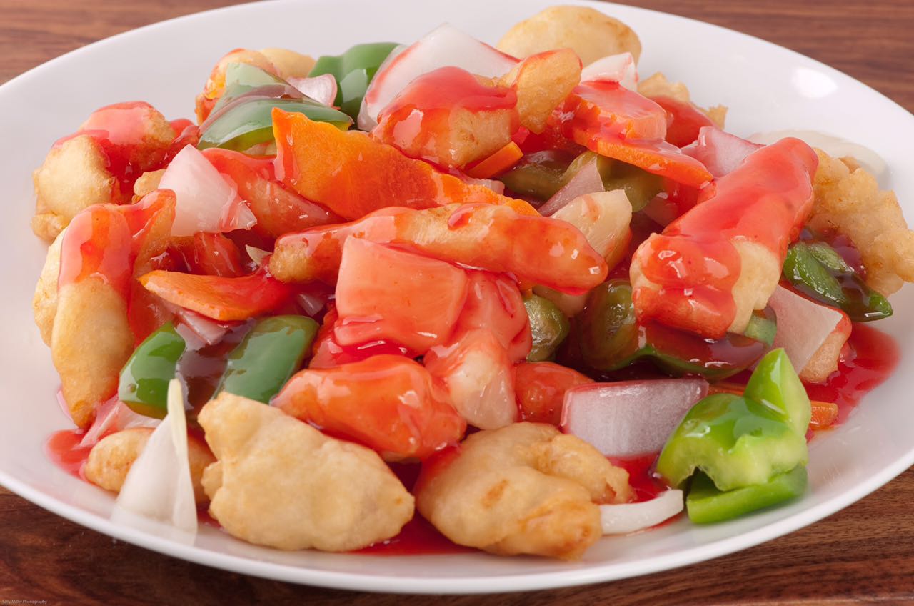 Order Sweet and Sour Chicken food online from China A Go Go (Losee) store, North Las Vegas on bringmethat.com