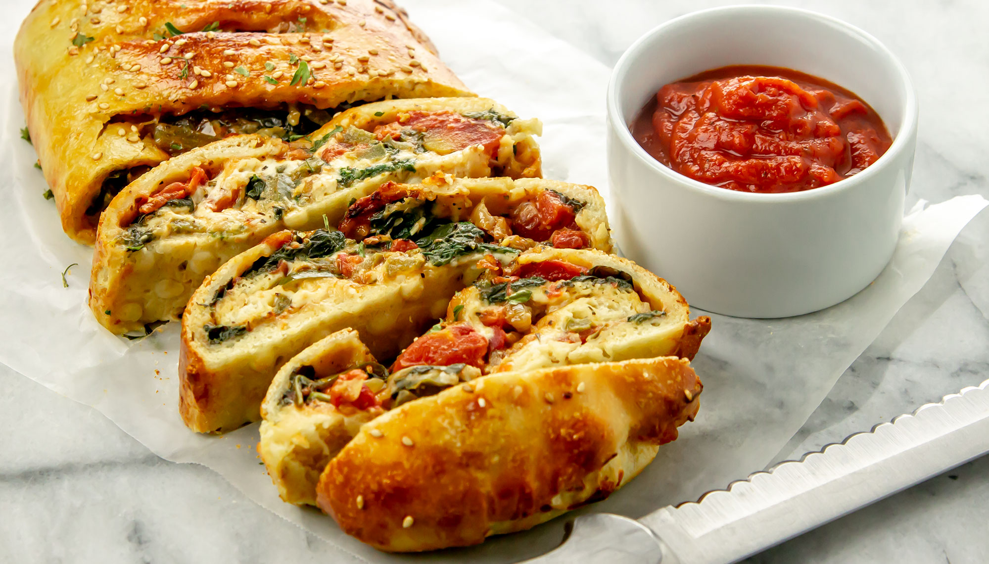 Order Veggie Stromboli food online from Pizza206 store, Tabernacle on bringmethat.com