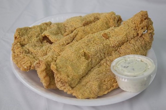 Order Fried Catfish Combo food online from Houston Hot Wings store, Stafford on bringmethat.com