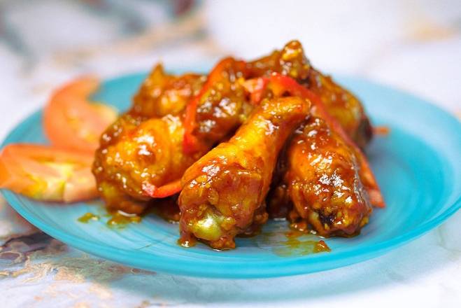 Order Thai Kickin’ Wings food online from Blue Orchid Thai Bistro store, Palm Desert on bringmethat.com