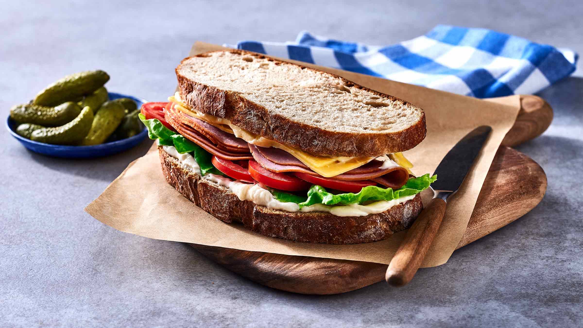 Order Ham & Cheese Sandwich food online from Jackson Hole store, Englewood on bringmethat.com