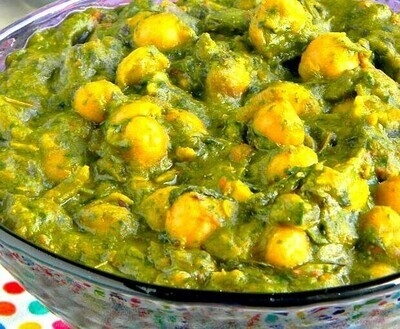 Order Saag Channa food online from Peacock Indian Cuisine store, Plano on bringmethat.com