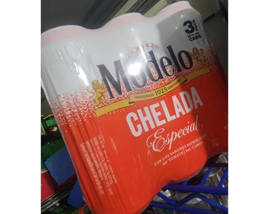Order Modelo Chelada3 Pk. (24.oz Cans) food online from Hub Market & Deli store, San Diego on bringmethat.com