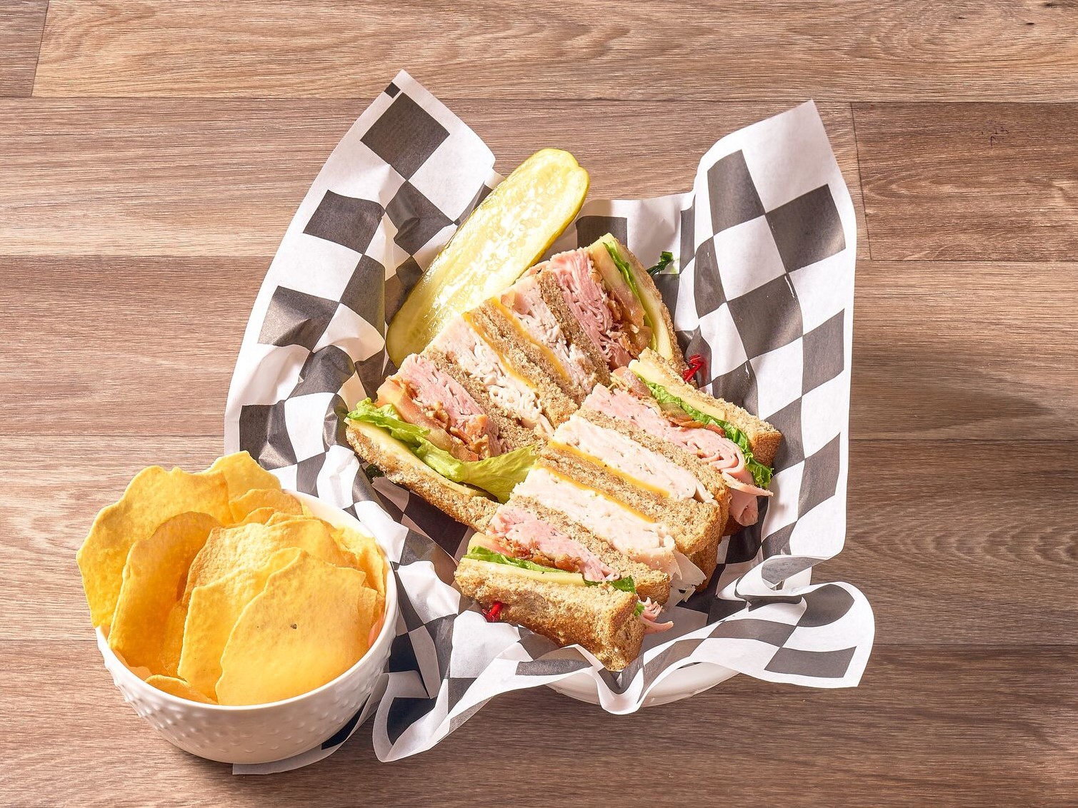 Order Deli Club Sandwich food online from Jason Deli store, Fort Worth on bringmethat.com
