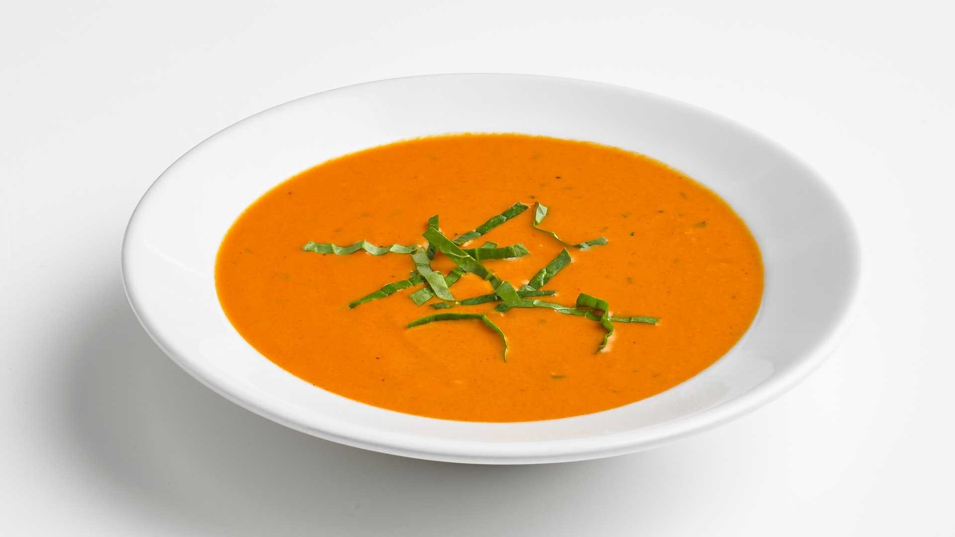 Order Tomato Basil Soup - Soup food online from Boston Restaurant & Sports Bar store, Citrus Heights on bringmethat.com