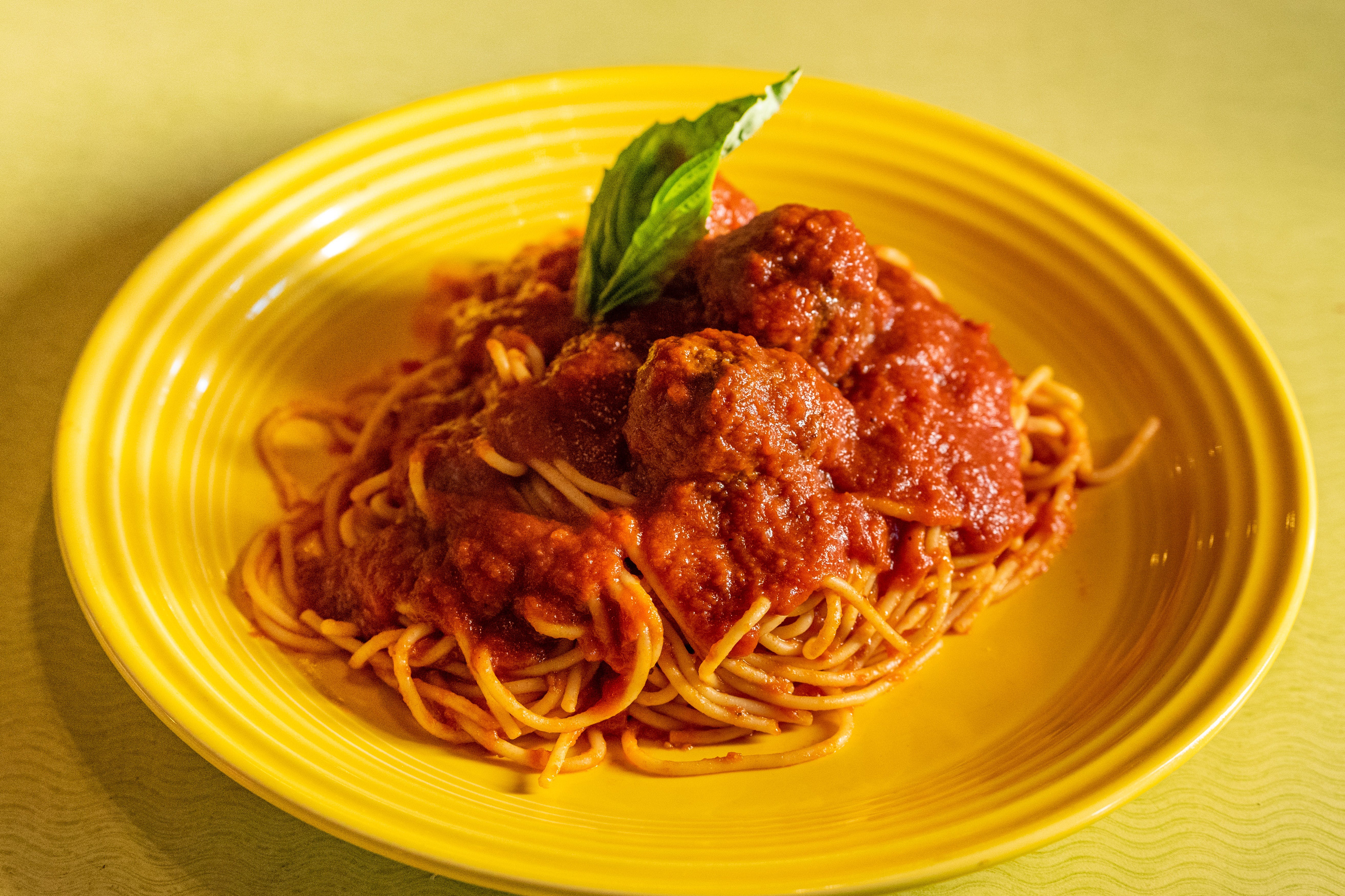 Order Spaghetti & Meatballs - Pasta food online from Amalfi's Italian Restaurant store, Kernersville on bringmethat.com
