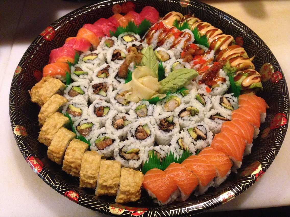 Order 70 Pieces Party Tray C food online from Jidaiya Sushi store, Rohnert Park on bringmethat.com