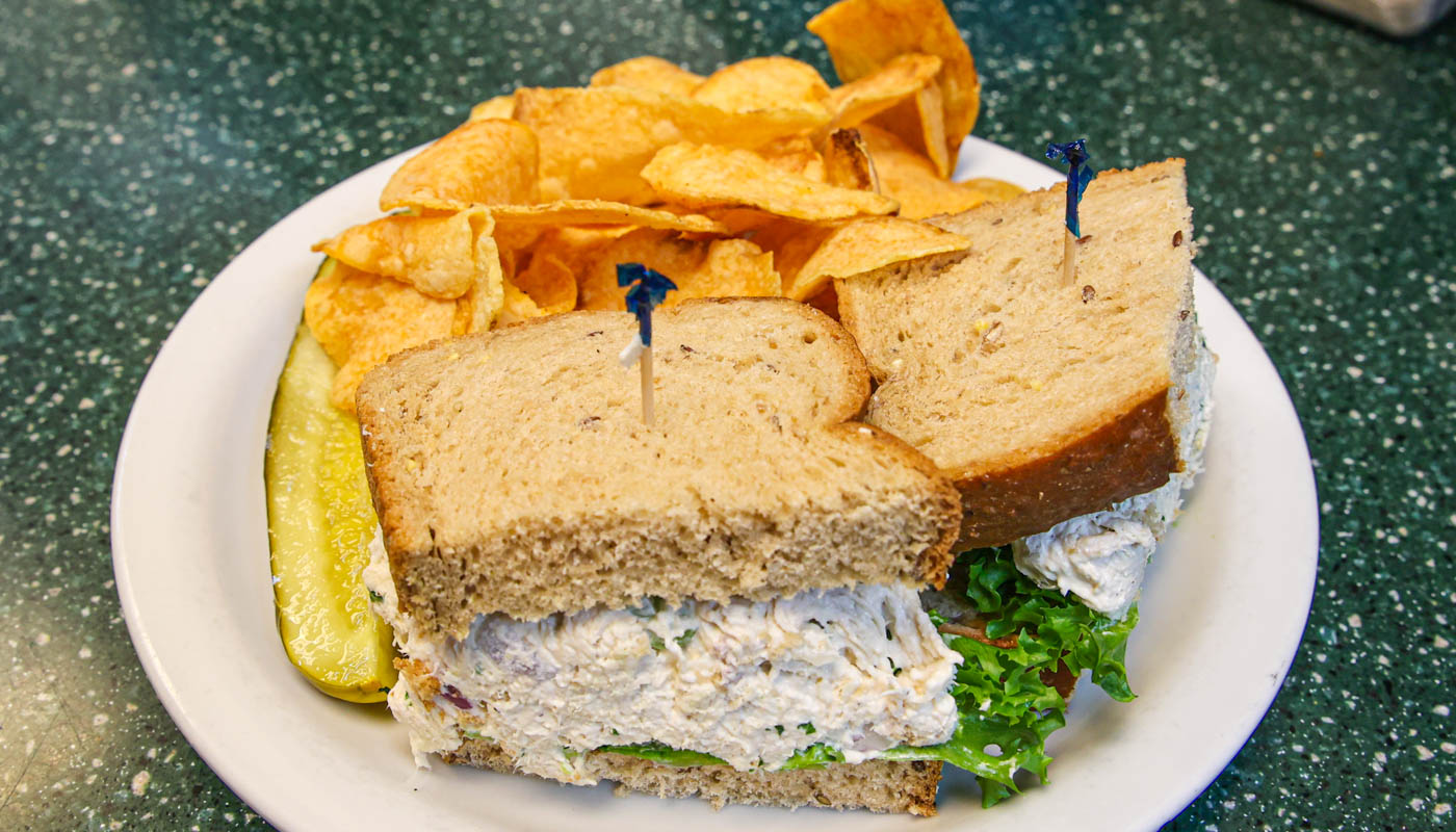 Order Chicken Salad Sandwich food online from Sunny Street Cafe store, Painesville on bringmethat.com