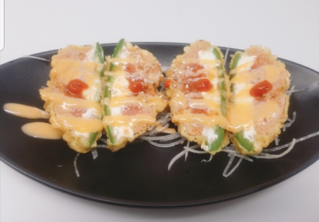 Order Stuffed Jalapeno food online from Omoi Sushi store, Fountain Valley on bringmethat.com