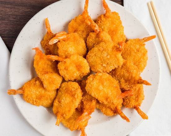 Order Fried Butterfly Shrimp (8) / 蝴蝶虾 food online from Lin store, Yuma on bringmethat.com