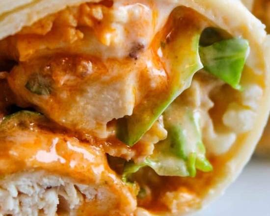 Order Windy City Chicken Wrap food online from Sharks Fish & Tony Grill store, Harvey on bringmethat.com