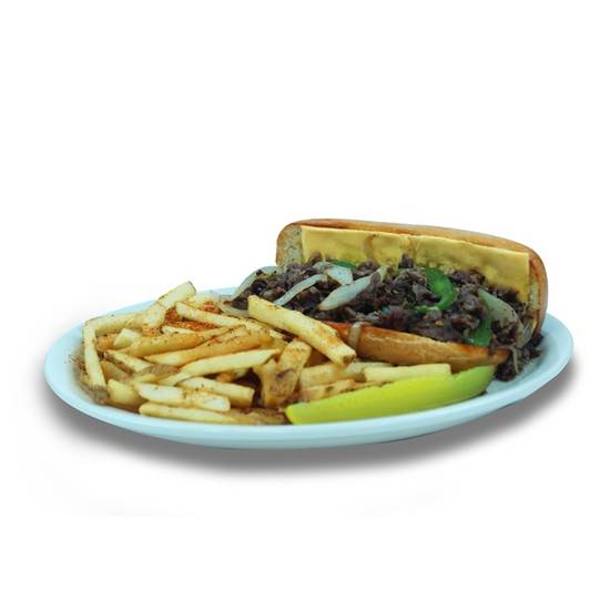 Order Philly Steak Sandwich food online from We Pancakes store, Midwest City on bringmethat.com