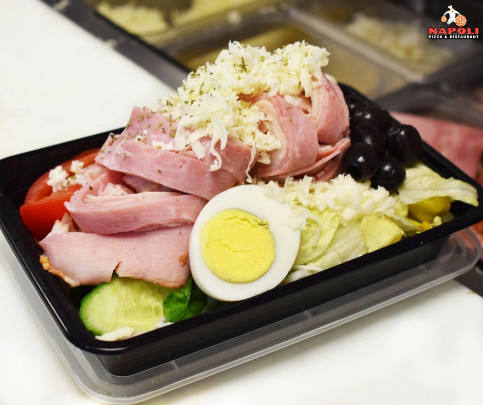 Order Egg's Chef Salad - Small food online from Napoli Pizza store, Henderson on bringmethat.com