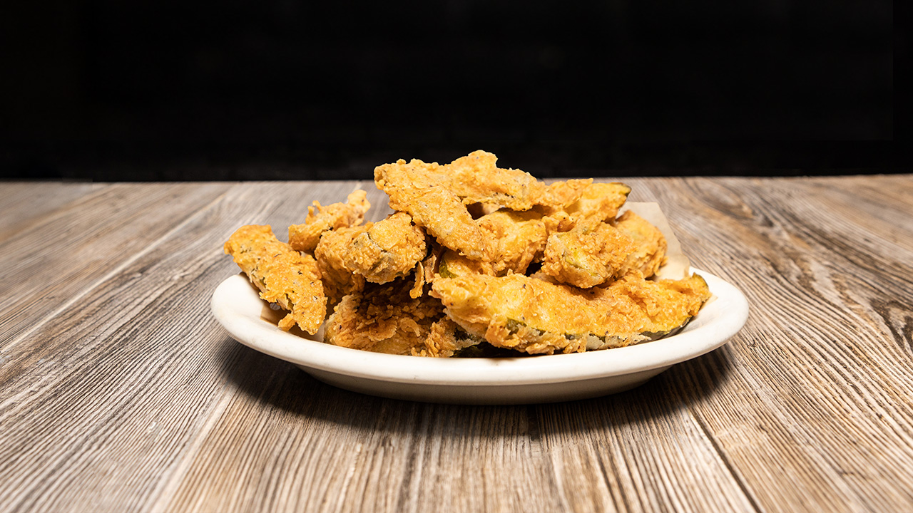 Order Fried Okra & Dill Pickles food online from DMK Burger Bar store, Chicago on bringmethat.com