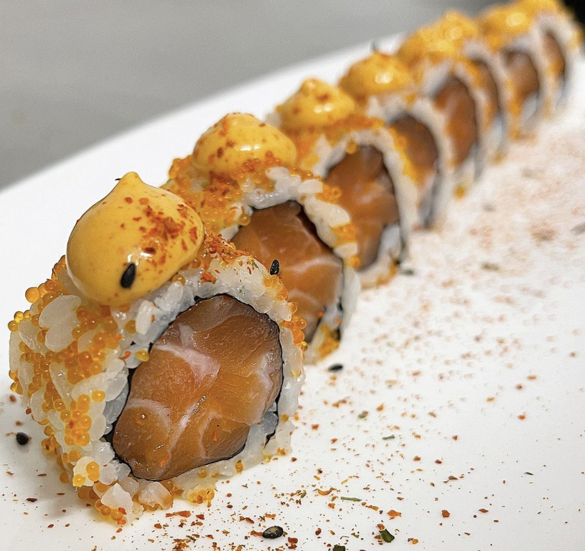 Order Orange Salmon Roll food online from Sushi Spott store, Mill Creek on bringmethat.com
