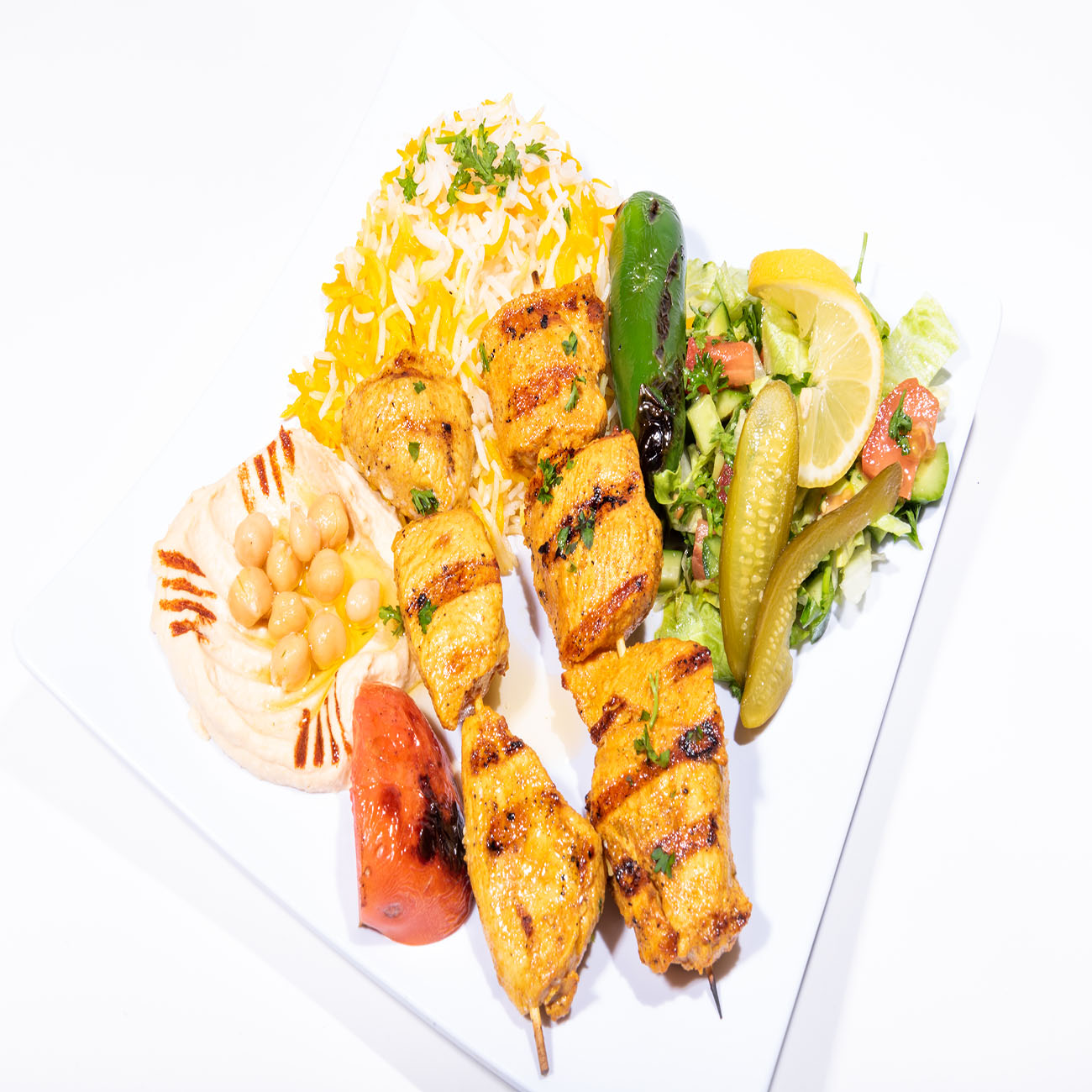 Order Chicken Kabab food online from Dijla Cafe Lounge store, Decatur on bringmethat.com