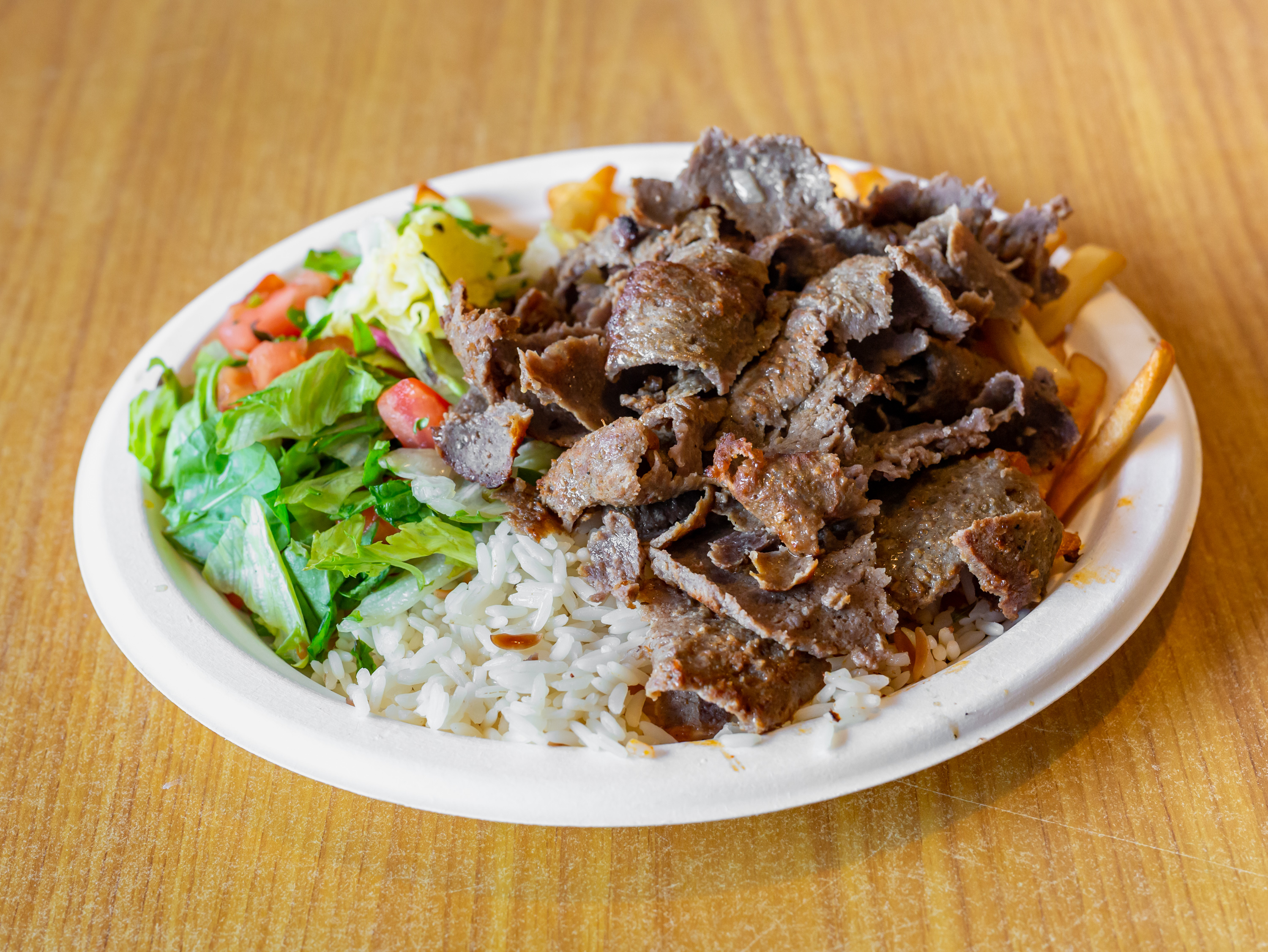 Order Doner Dinner Plate food online from Inbound Pizza store, Allston on bringmethat.com