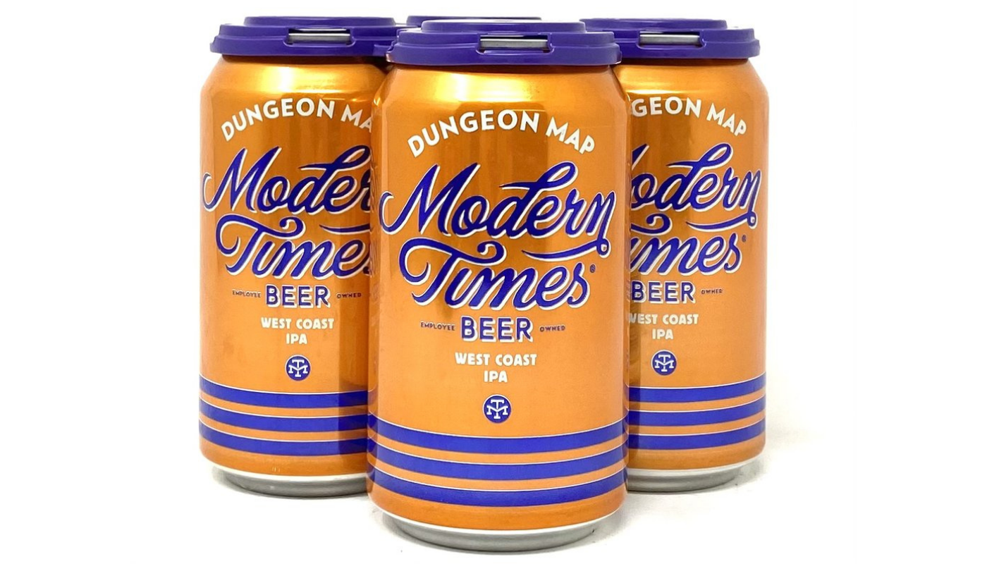 Order Modern Times Dungeon Map IPA 4 Pack 12 oz Cans 7.2% ABV food online from Ocean Liquor store, South Pasadena on bringmethat.com