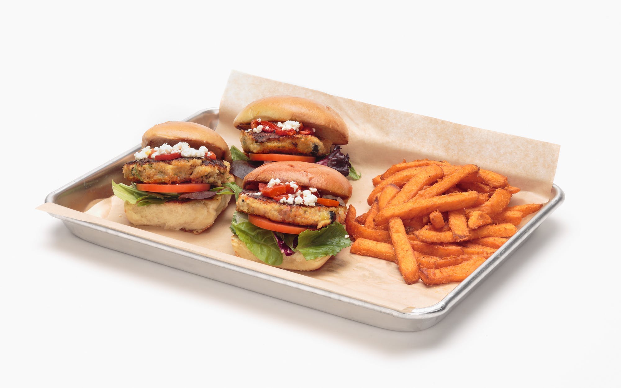 Order Quinoa Sliders - Regular food online from Oggi Sports | Brewhouse | Pizza store, Mission Viejo on bringmethat.com