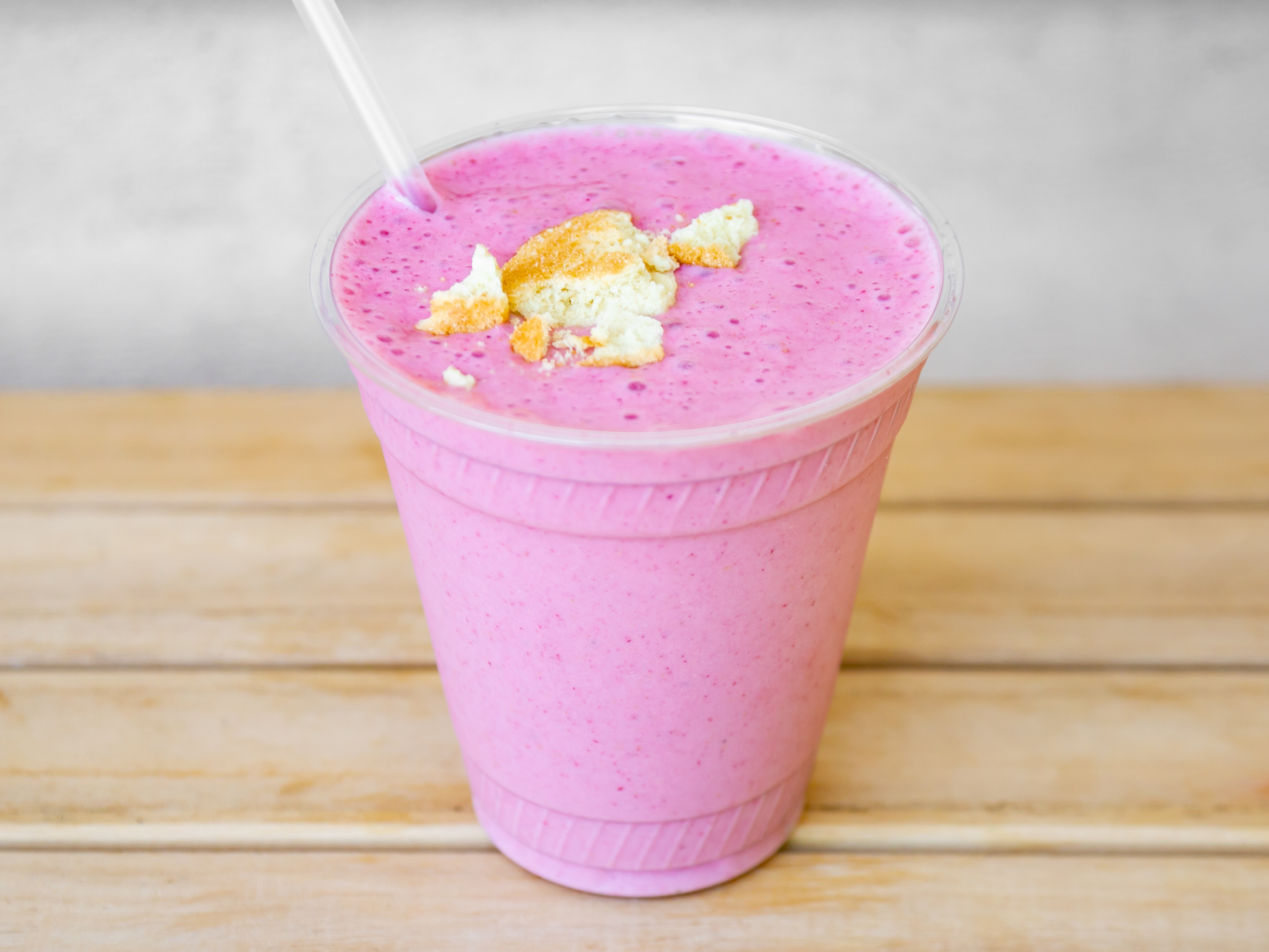 Order Strawberry Shortcake Smoothie food online from On The Go Smoothie Cafe store, Farmington on bringmethat.com