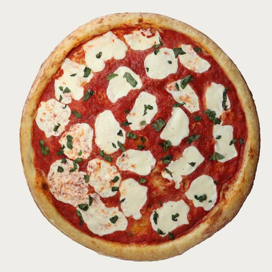 Order NY Style Hand Stretched Thin Crust Margherita Pizza (14" Medium) food online from Sinatra Pizza store, Los Angeles on bringmethat.com