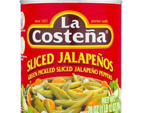 Order La Costena Sliced Jalapeno (28 oz) food online from Ctown Supermarkets store, Uniondale on bringmethat.com