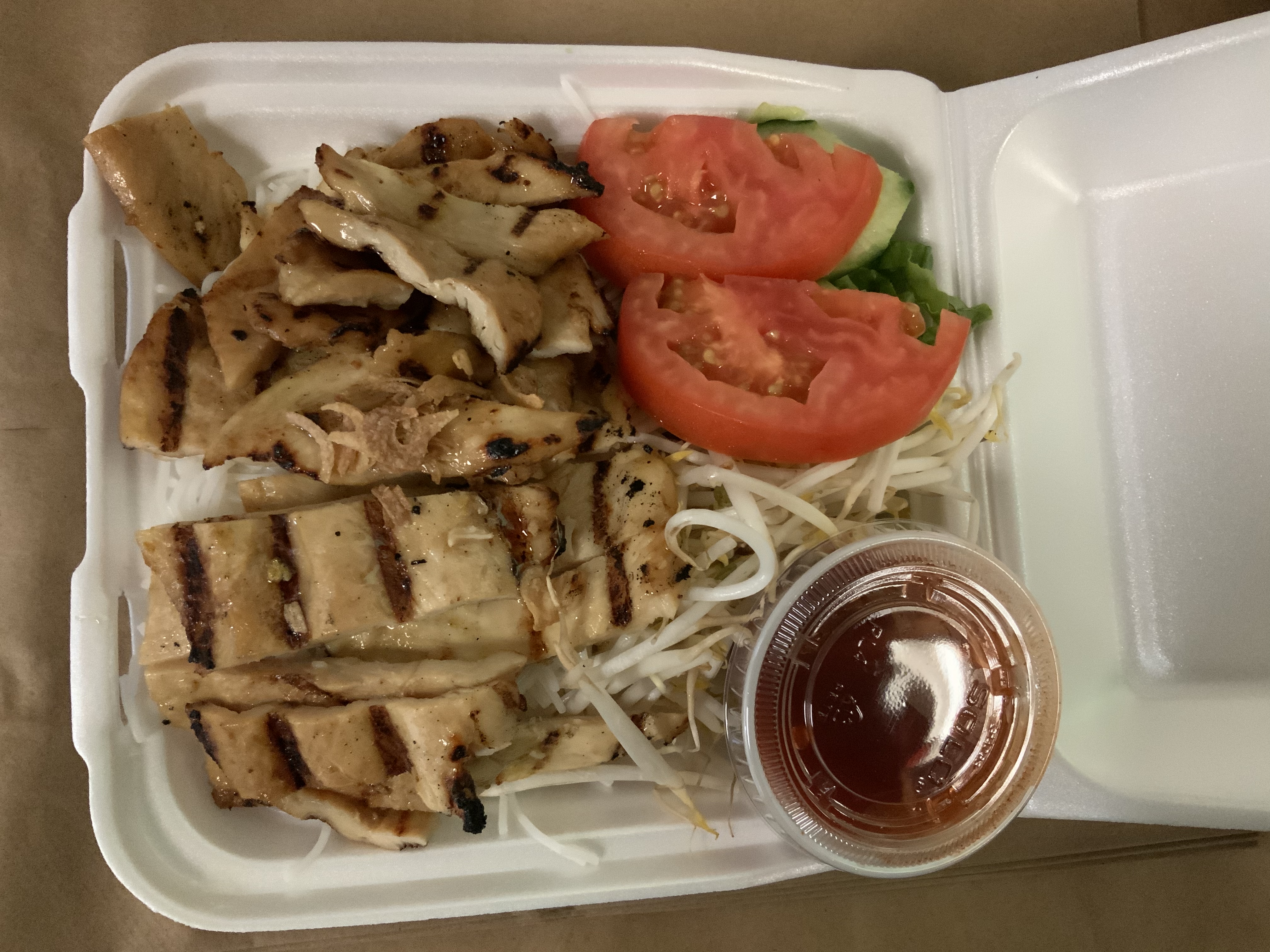 Order Chicken Vietnamese Rice Noodle Bowl food online from Moongate Asian Grill store, Denver on bringmethat.com