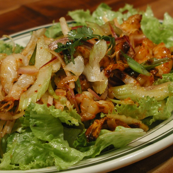 Order 21. Shrimp Salad food online from Khun Dang Rest store, North Hollywood on bringmethat.com