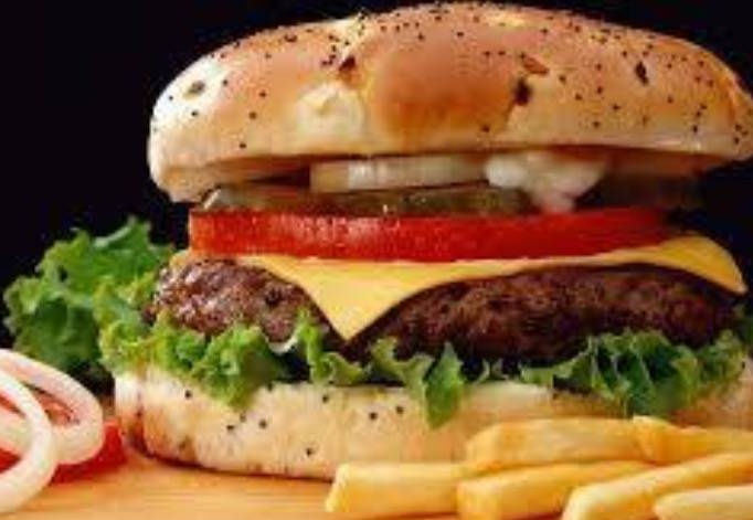 Order *** Mushroom ＆ Onion Cheeseburger Platter food online from Pizza Queen store, Providence on bringmethat.com
